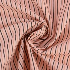 Baumwollstoff GILDWIN Streifen Nadelstreifen fein rosa grau beige 1,5m Breite