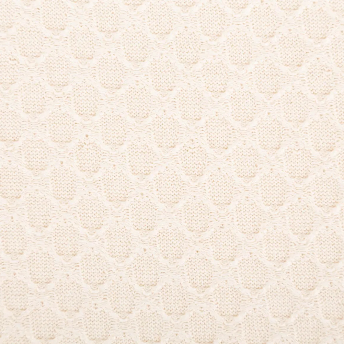 Baumwollstoff Jacquard Strickstoff Naturals natur 1,3m Breite