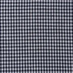 Baumwollstoff kariert weiß dunkelblau 2mm
