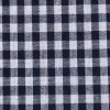 Baumwollstoff kariert weiß dunkelblau 5mm