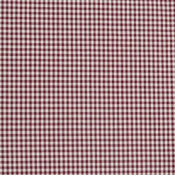 Baumwollstoff kariert weiß dunkelrot 5mm 1,4m Breite