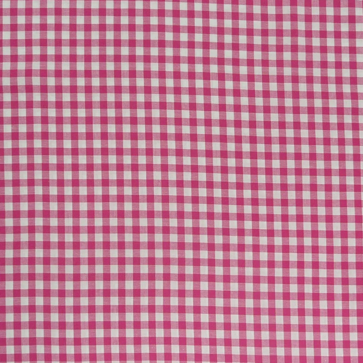 Baumwollstoff kariert weiß pink 9mm