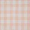 Baumwollstoff kariert weiß puder rosa 16mm