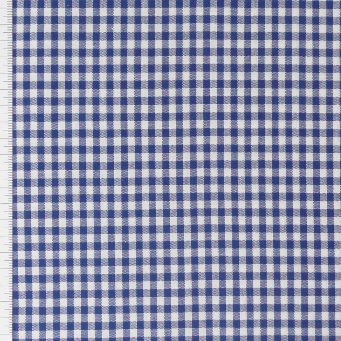 Baumwollstoff kariert weiß royalblau 5mm
