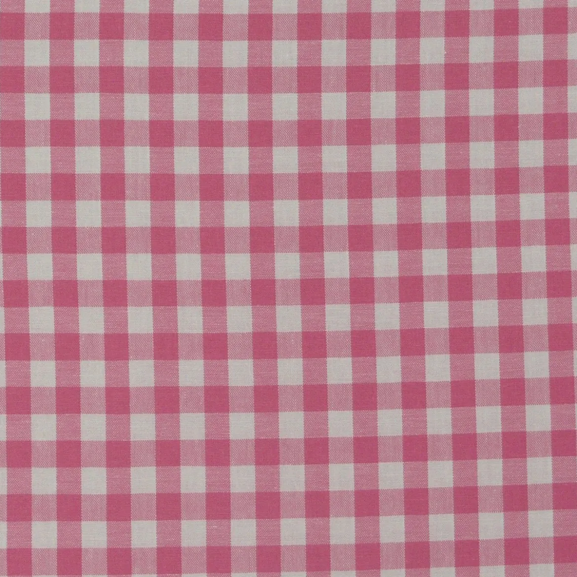 Baumwollstoff kariert weiß rosa 9mm