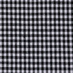 Baumwollstoff kariert weiß schwarz 2mm