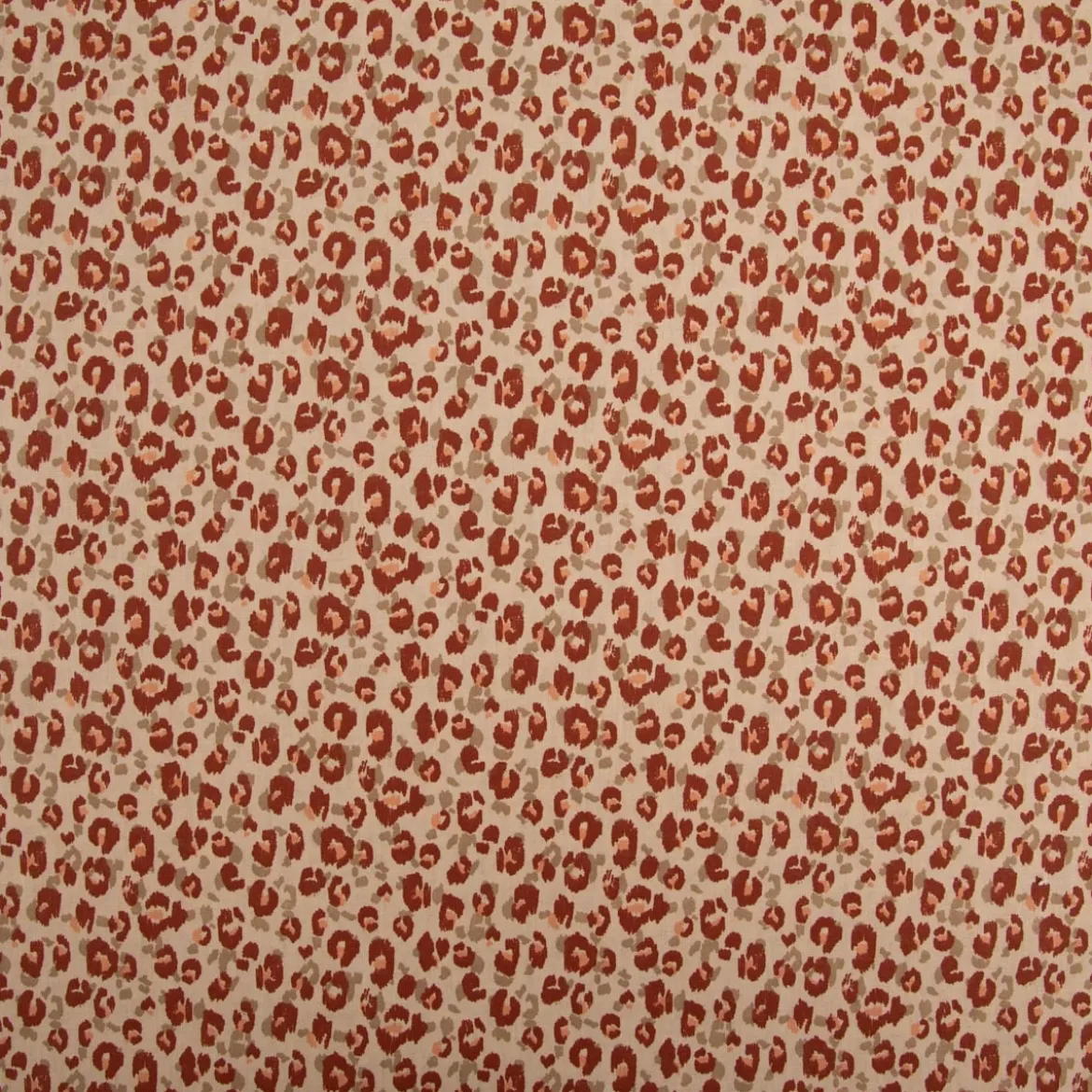 Baumwollstoff Karlia Leo beige braun 1,47m Breite