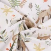 Baumwollstoff Kinderstoff Webware Tiere aus Australien weiß grün beige 1,47m Breite