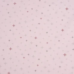 Baumwollstoff Kreuze Sterne rosa grau altrosa 1,40m Breite