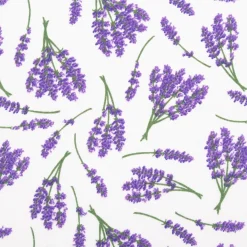 Baumwollstoff Lavendel weiß lila 1,40m Breite