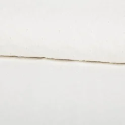 Baumwollstoff Lochstickerei Bogenkante zweiseitig einfarbig weiß 1,3m Breite
