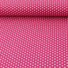 Baumwollstoff Mini Sterne cerise pink weiß