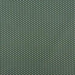 Baumwollstoff Mini Sterne dunkelgrün weiß 1,40m Breite