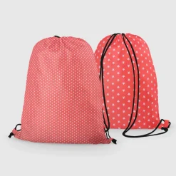 Baumwollstoff Mini Sterne koralle weiß 1,40m Breite