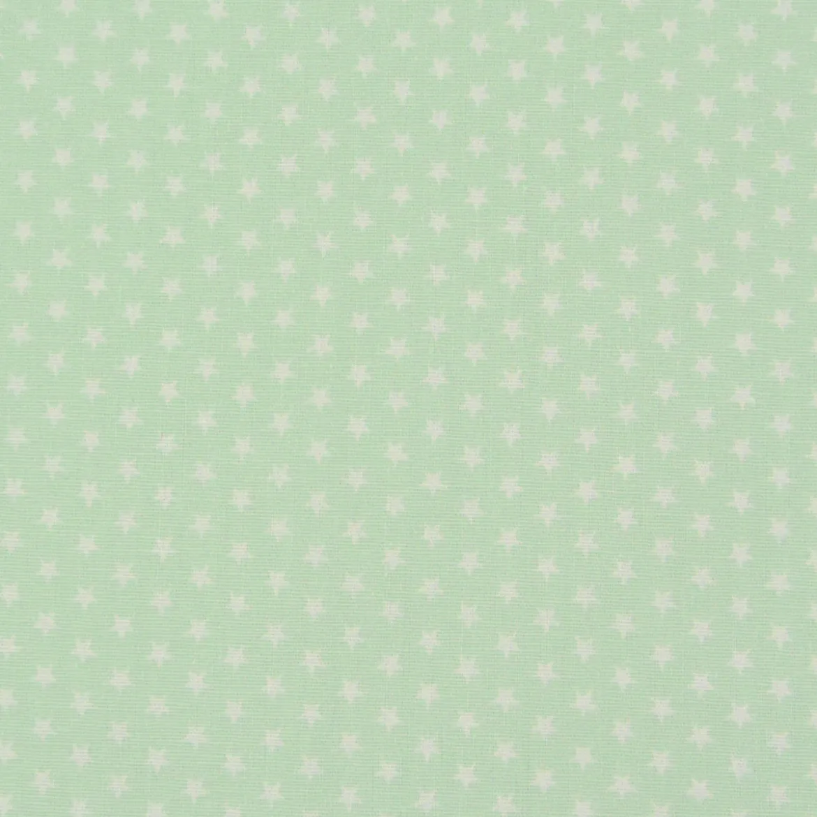 Baumwollstoff Mini Sterne mint weiß