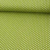 Baumwollstoff Mini Sterne oliv grün weiß