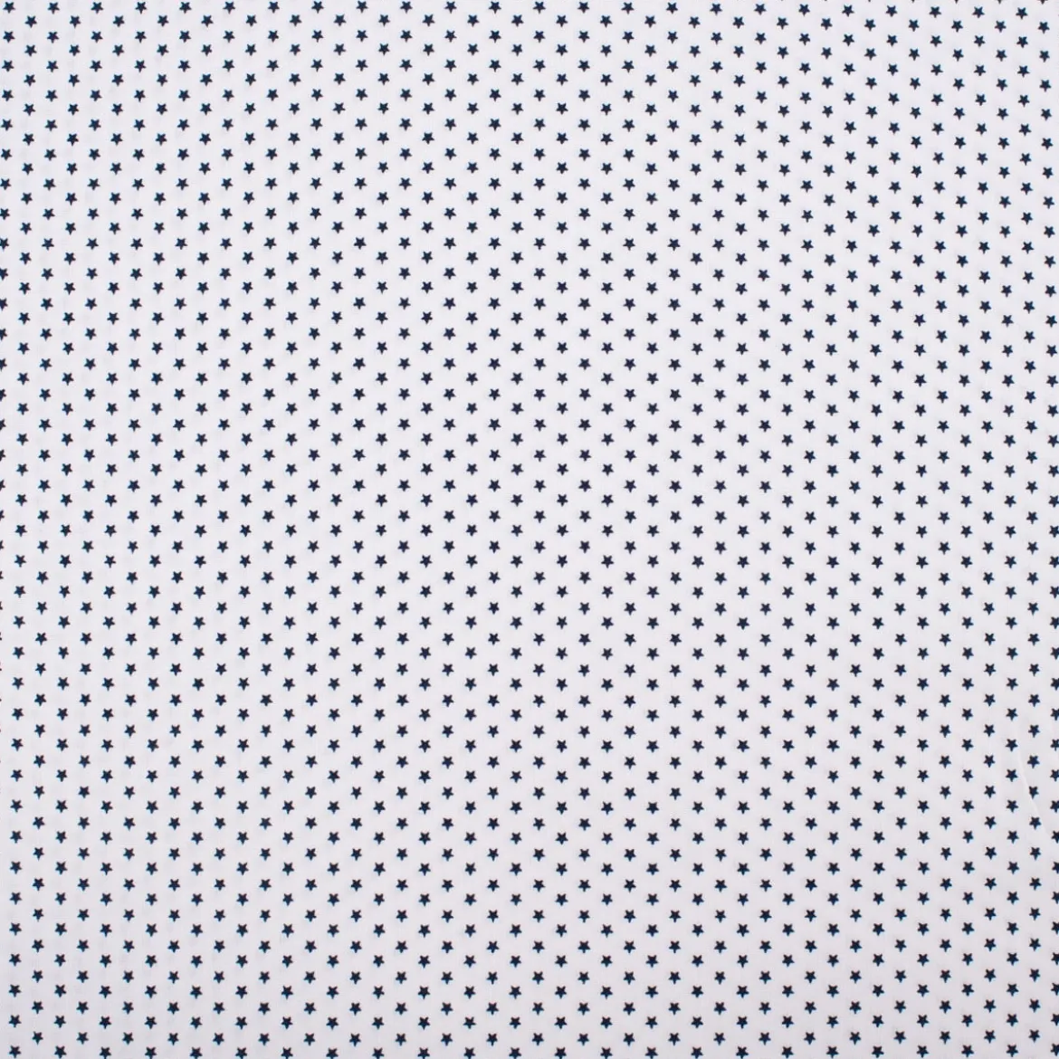 Baumwollstoff Mini Sterne weiß dunkelblau 1,40m Breite