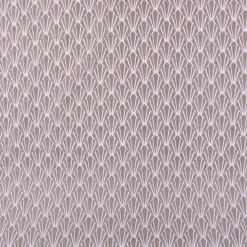 Baumwollstoff ORAZ Fächer groß taupe weiß 1,50m Breite