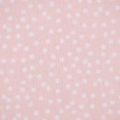 Baumwollstoff Pallino Punkte Tüpfelchen Flocken rosa weiß 1,40m Breite