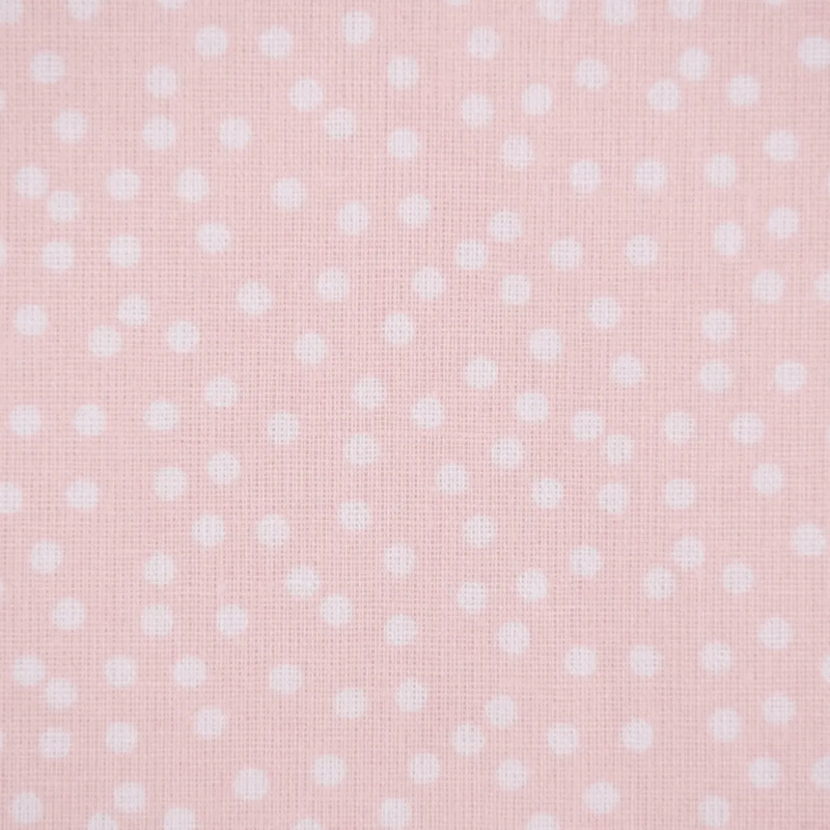 Baumwollstoff Pallino Punkte Tüpfelchen Flocken rosa weiß 1,40m Breite