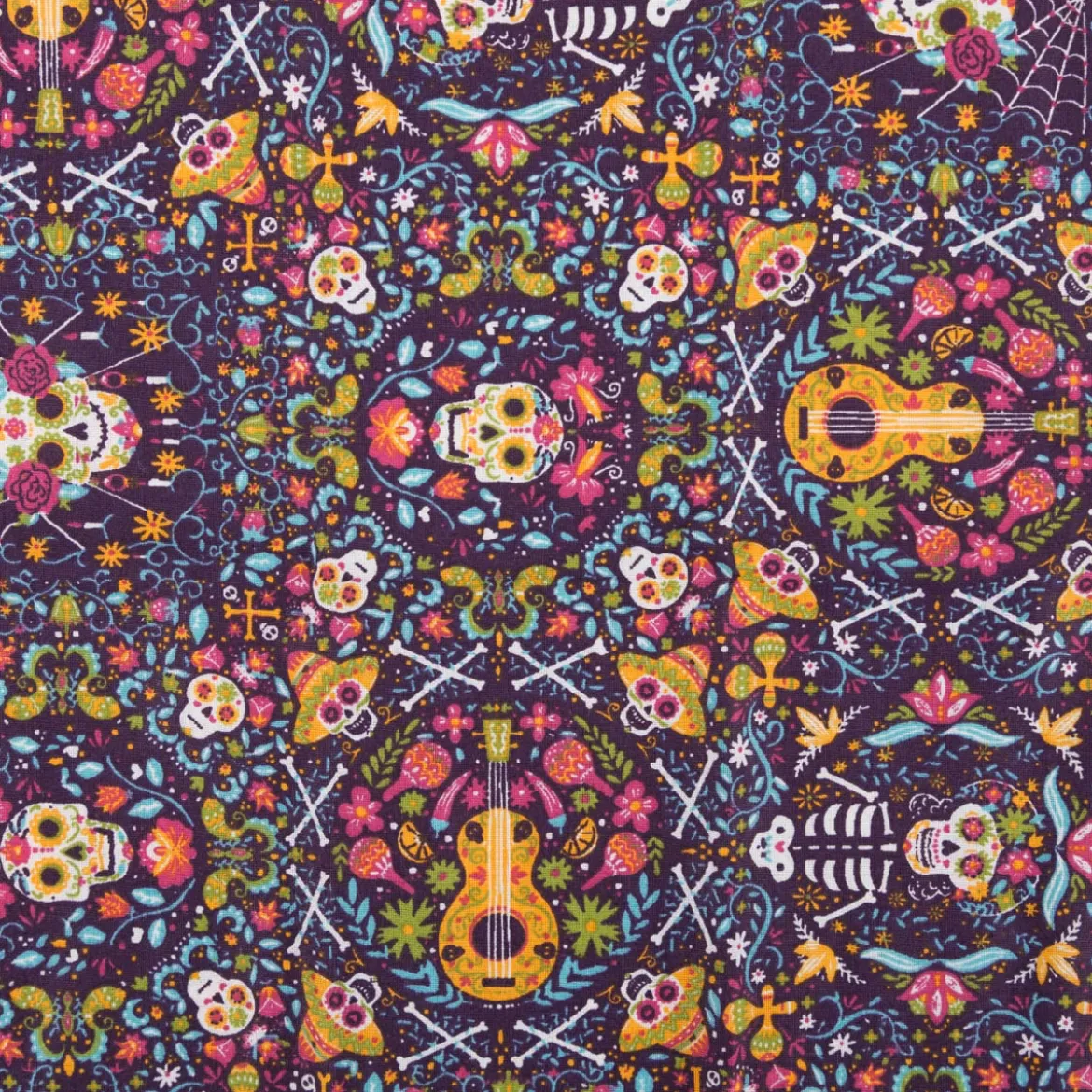 Baumwollstoff Patchwork Set Fiesta mit 5 Stoffabschnitten 44x55cm