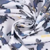 Baumwollstoff Popeline Digitaldruck Batman™© Schriftzug weiß grau schwarz gelb 1,5m Breite