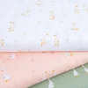 Baumwollstoff Popeline Fine Poplin Goose Gänse apricot 1,50m Breite