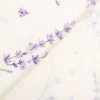 Baumwollstoff Popeline Lavendel Digitaldruck weiß lila 1,40m Breite