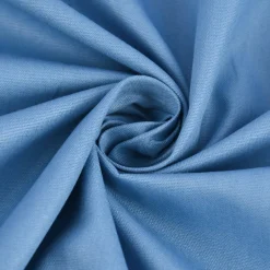 Baumwollstoff Popeline Meterware uni hell jeansblau – 1,50 m breit, weich & blickdicht, 125g/m²