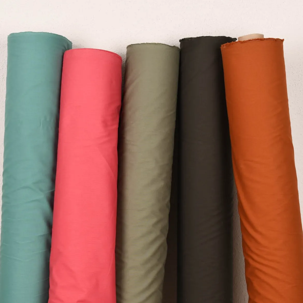 Baumwollstoff Popeline Meterware uni tarngrün – 1,50 m breit, weich & blickdicht, 125g/m²