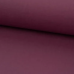 Baumwollstoff Popeline Meterware uni aubergine – 1,50 m breit, weich & blickdicht, 125g/m²
