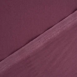 Baumwollstoff Popeline Meterware uni aubergine – 1,50 m breit, weich & blickdicht, 125g/m²