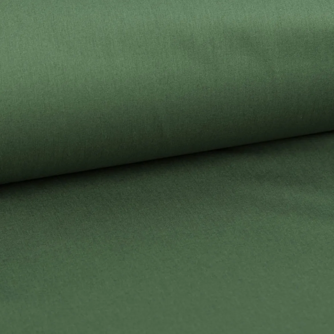 Baumwollstoff Popeline Meterware uni tannen grün – 1,50 m breit, weich & blickdicht, 125g/m²