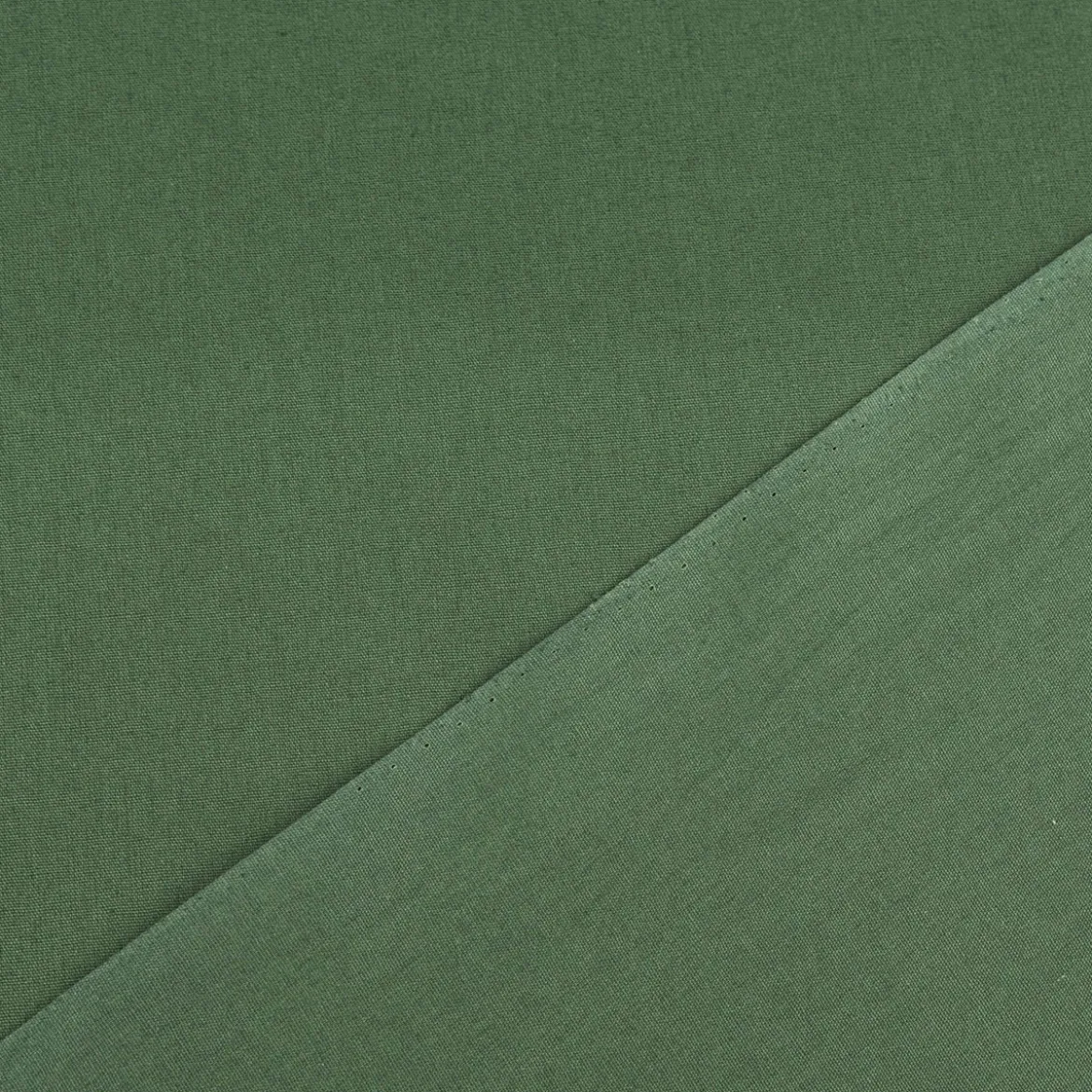 Baumwollstoff Popeline Meterware uni tannen grün – 1,50 m breit, weich & blickdicht, 125g/m²