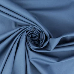 Baumwollstoff Popeline Meterware uni jeans blau – 1,50 m breit, weich & blickdicht, 125g/m²