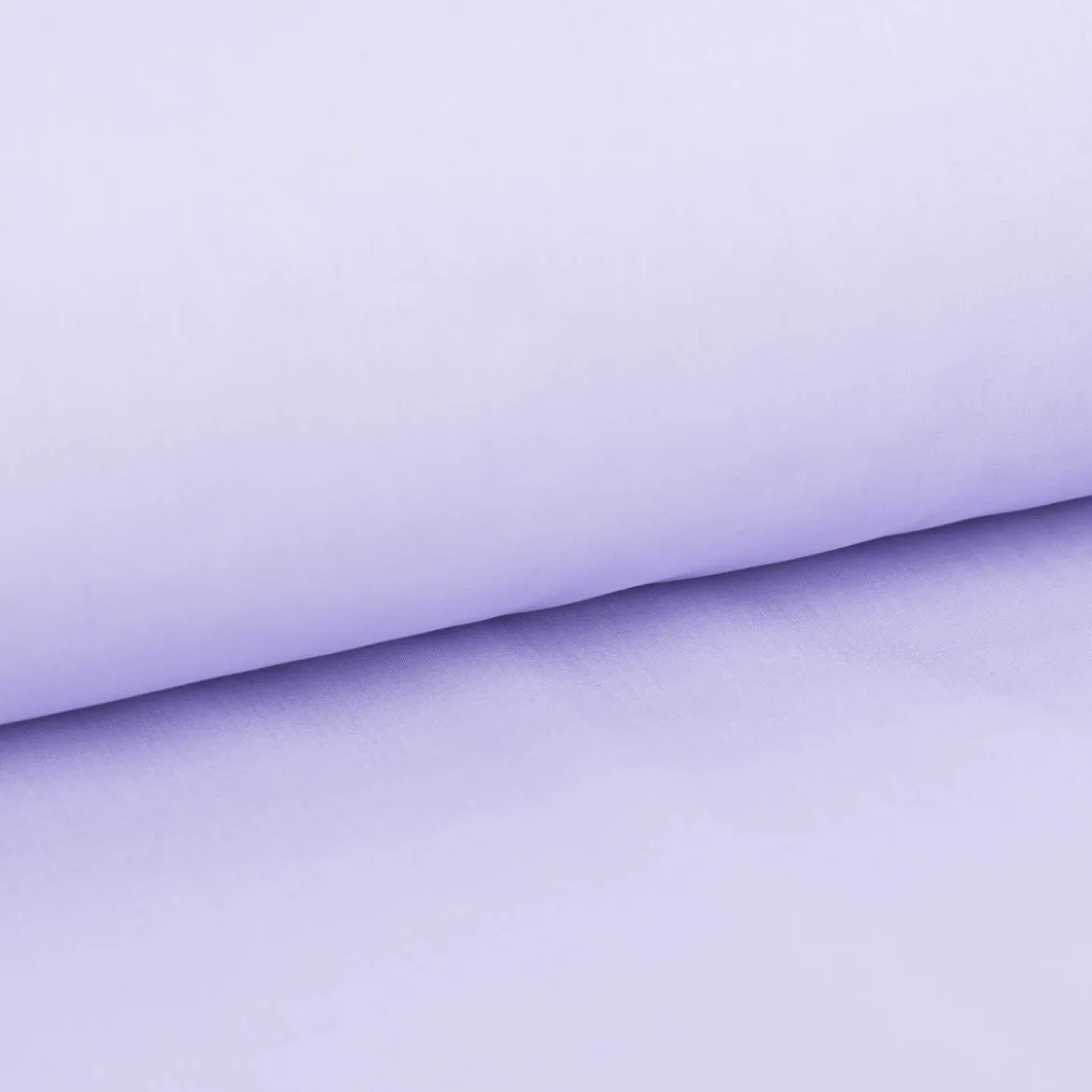 Baumwollstoff Popeline Meterware uni hell lavendel – 1,50 m breit, weich & blickdicht, 125g/m²