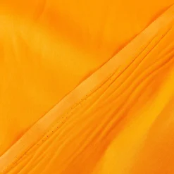 Baumwollstoff Popeline Meterware uni orange-dottergelb – 1,50 m breit, weich & blickdicht, 125g/m²