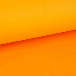 Baumwollstoff Popeline Meterware uni orange-dottergelb – 1,50 m breit, weich & blickdicht, 125g/m²