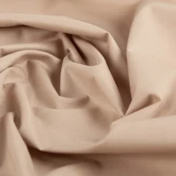 Baumwollstoff Popeline Meterware dark beige – 1,50 m breit, weich & blickdicht, 125g/m²