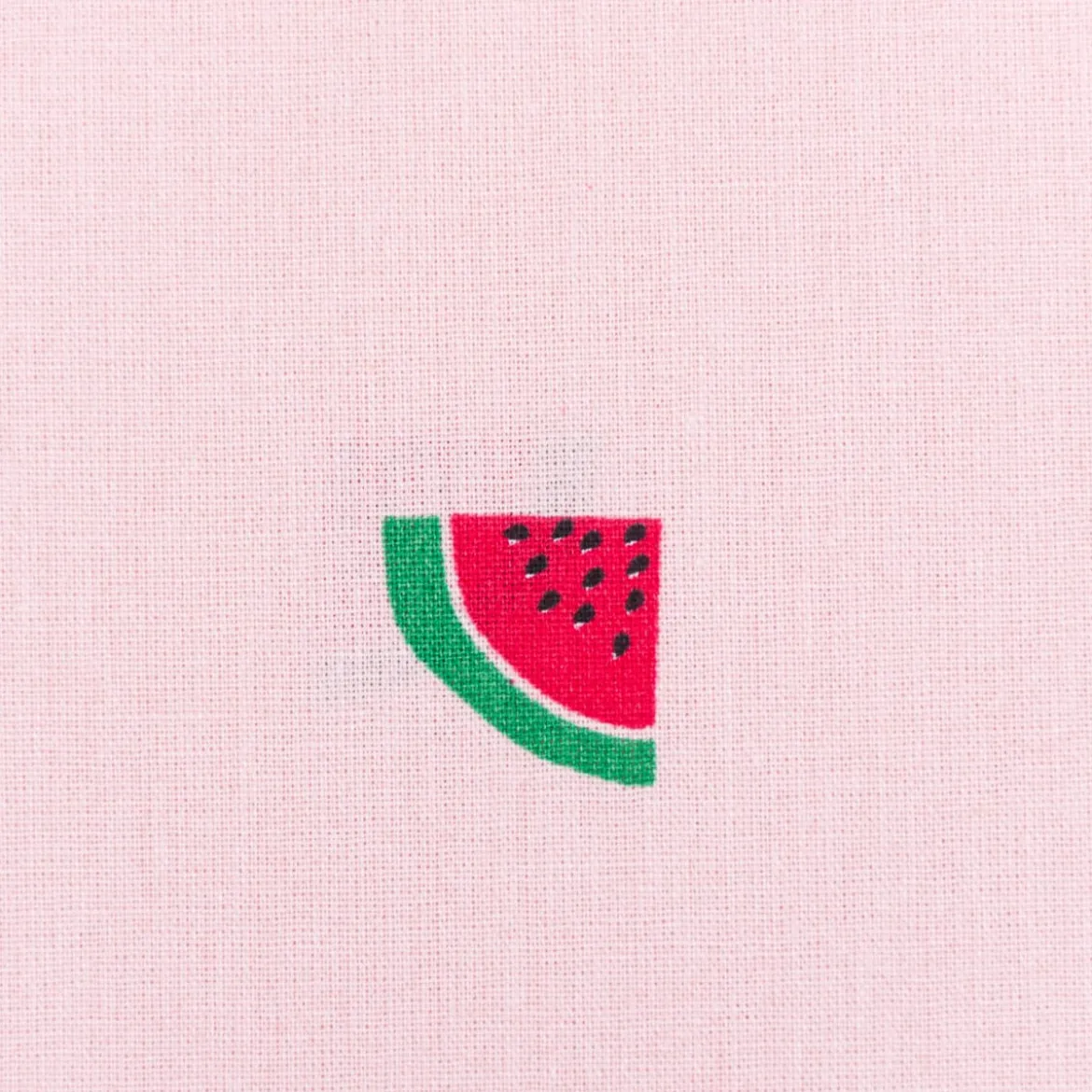 Baumwollstoff Popeline Stoff Wassermelone rosa grün 1,45m Breite