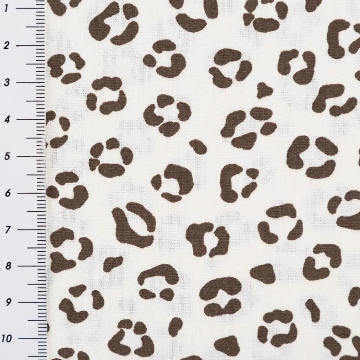Baumwollstoff Popeline Stoff Animal Skin Leo wollweiß1,45m Breite