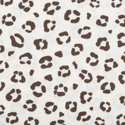 Baumwollstoff Popeline Stoff Animal Skin Leo wollweiß1,45m Breite