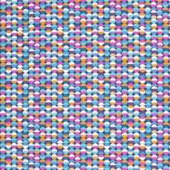 Baumwollstoff Popeline Stoff Kreise blau 1,45m Breite