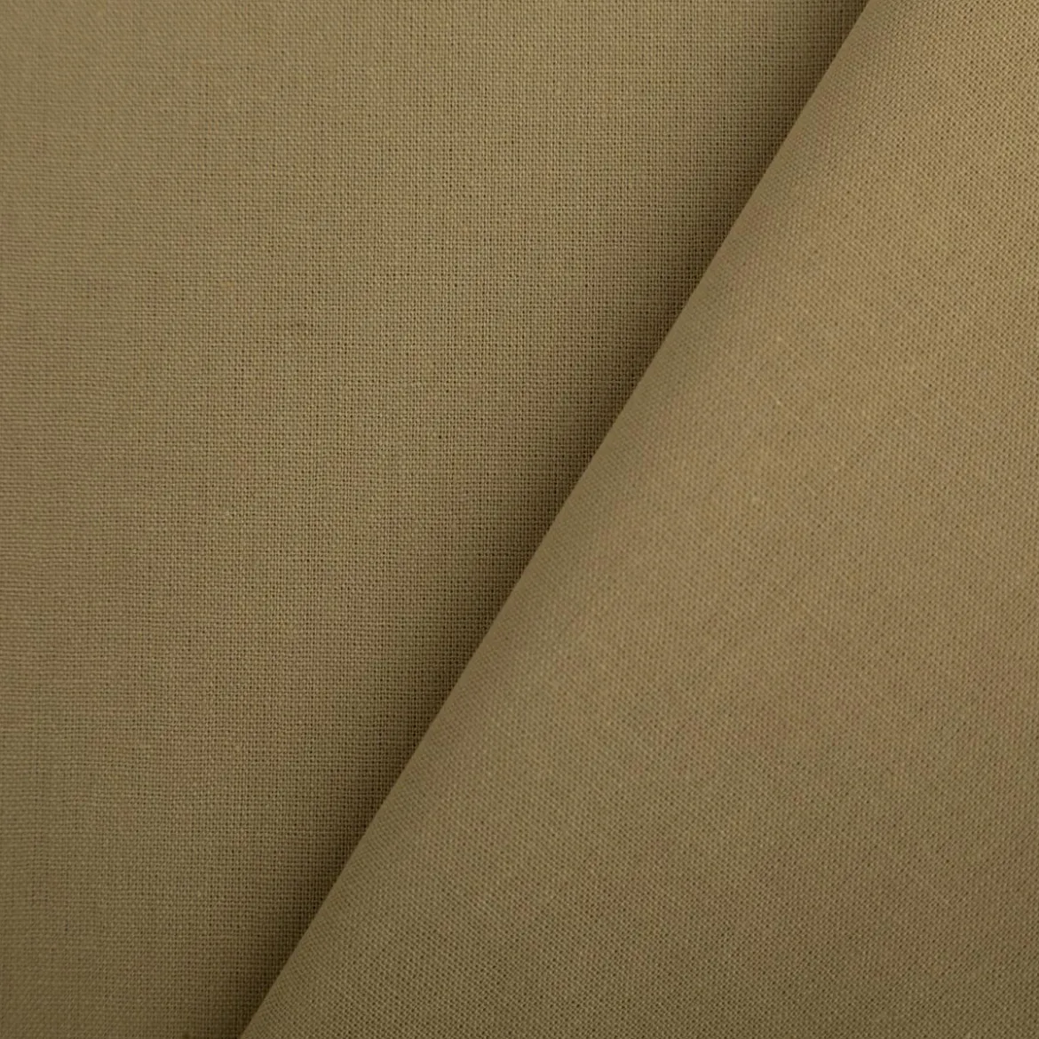 Baumwollstoff Popeline Stoff uni olivgrün 1,45m Breite
