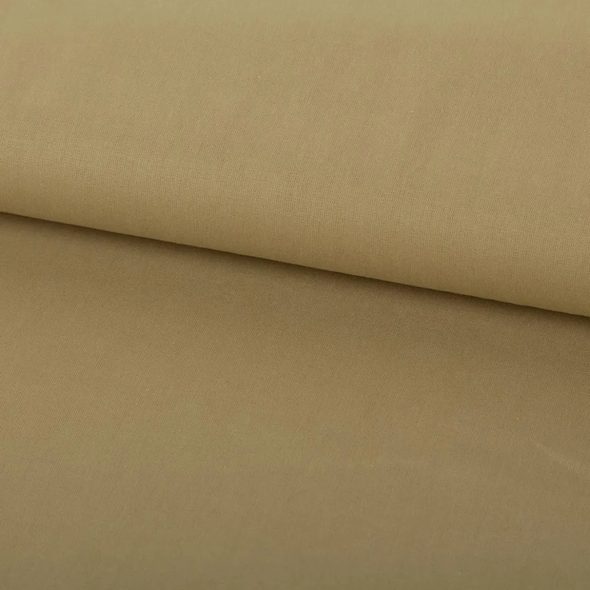 Baumwollstoff Popeline Stoff uni olivgrün 1,45m Breite