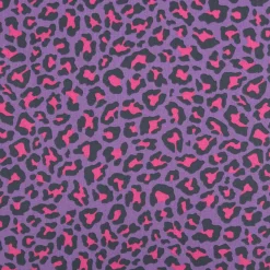 Baumwollstoff Popeline Stoff Leo lila pink 1,45m Breite