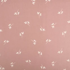 Baumwollstoff Popeline Stoff Allover Blätter Mauve 1,45m Breite