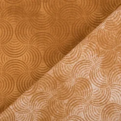 Baumwollstoff Popeline Stoff Bogen Serie Vintage Washed Braun 1,40m Breite