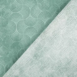 Baumwollstoff Popeline Stoff Bogen Serie Vintage Washed Mintgrün 1,40m Breite