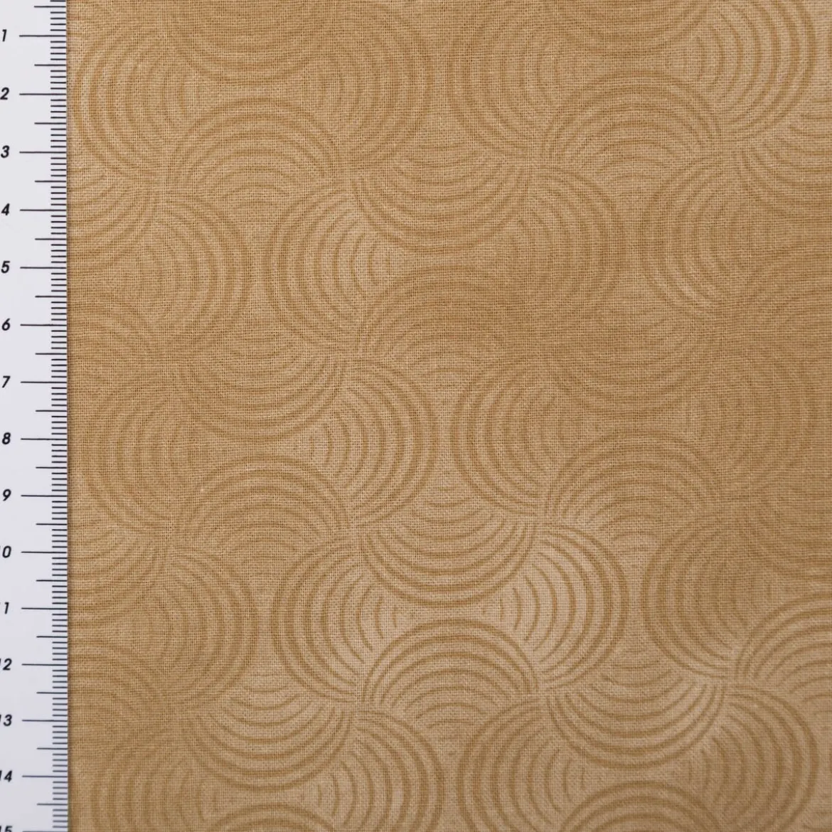 Baumwollstoff Popeline Stoff Bogen Serie Vintage Washed Beige 1,40m Breite